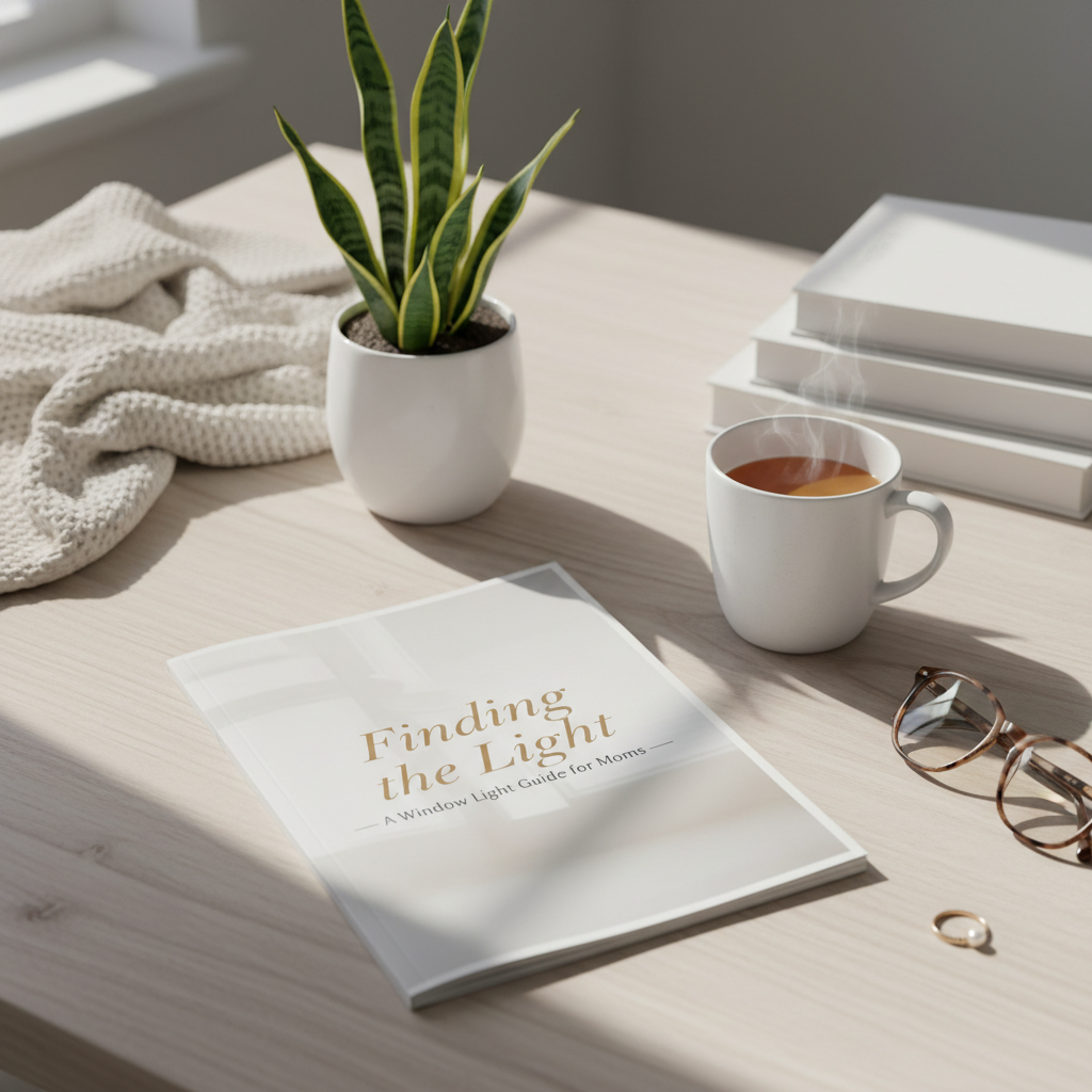 Finding the Light window light guide for moms lifestyle mockup