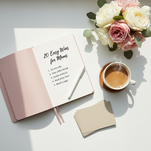 20 Easy Wins for Moms - free printable for mothers